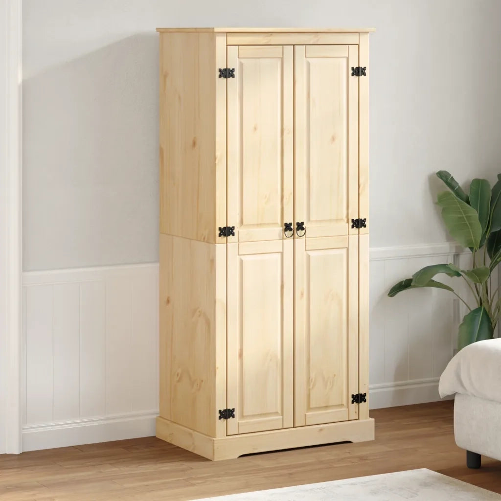 Armadio Corona 76x50x170 cm in Legno Massello di Pino 4002769
