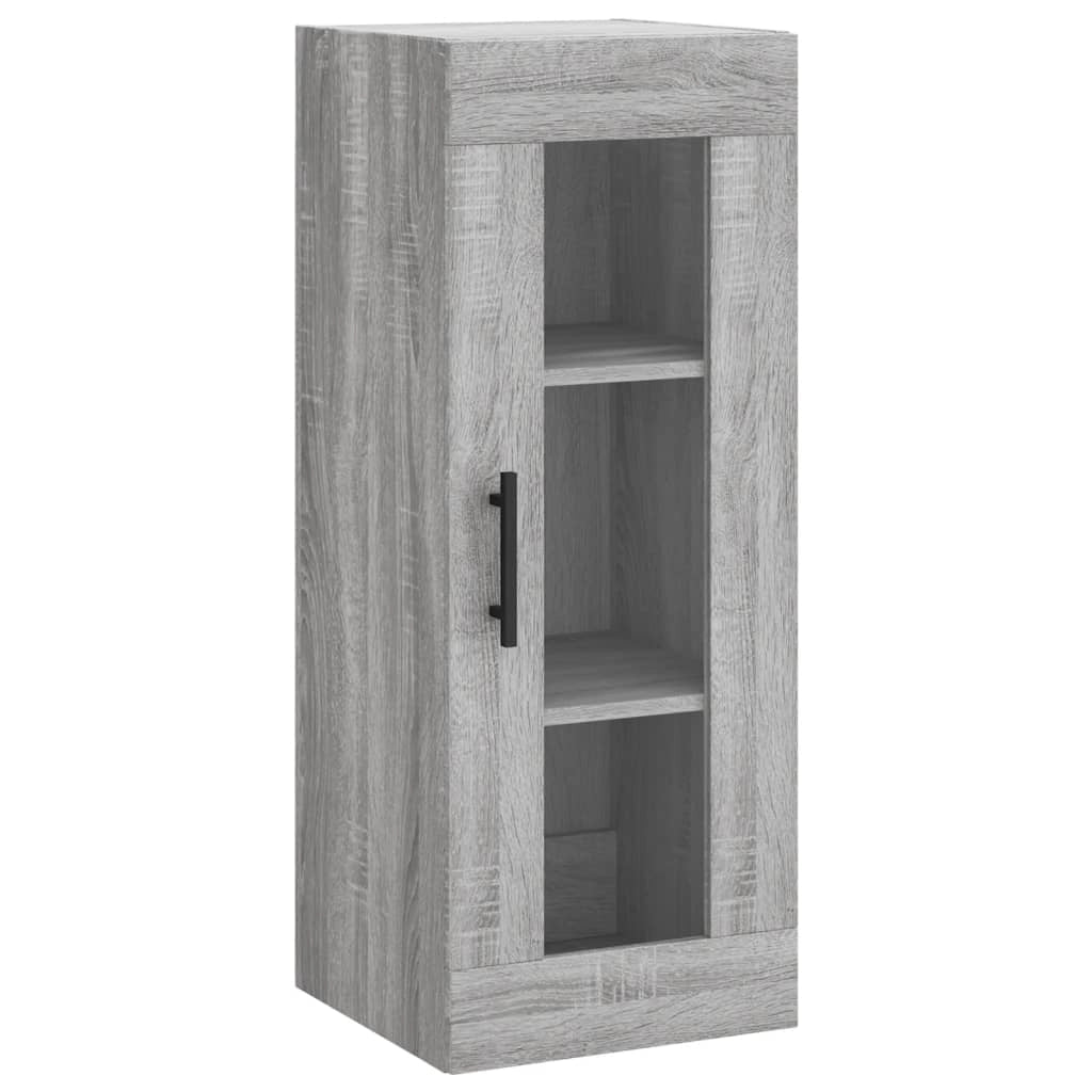 Buffet credenza cassettiera armadio mobile contenitore organizer cucina soggiorno salotto rovere Sonoma alto 34,5 x 34 x 180 cm legno ingegnerizzato grigio 02_0035296