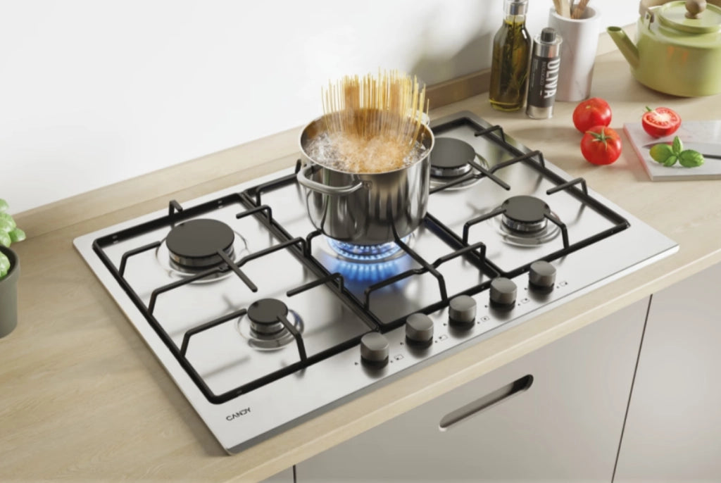 Candy Idea CHW7X Acciaio inox Da incasso Gas 5 Fornello(i)