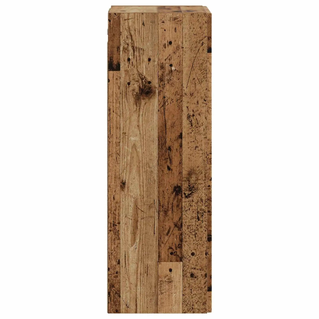Mobiletto da Bagno a Muro Legno antico 33 x 34,5 x 60 cm 890670