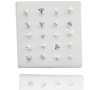 Trade Shop - Set 3 Pezzi Piercing Orecchini Naso 2.5 Mm Ape Apina Argento 925 Sterling -