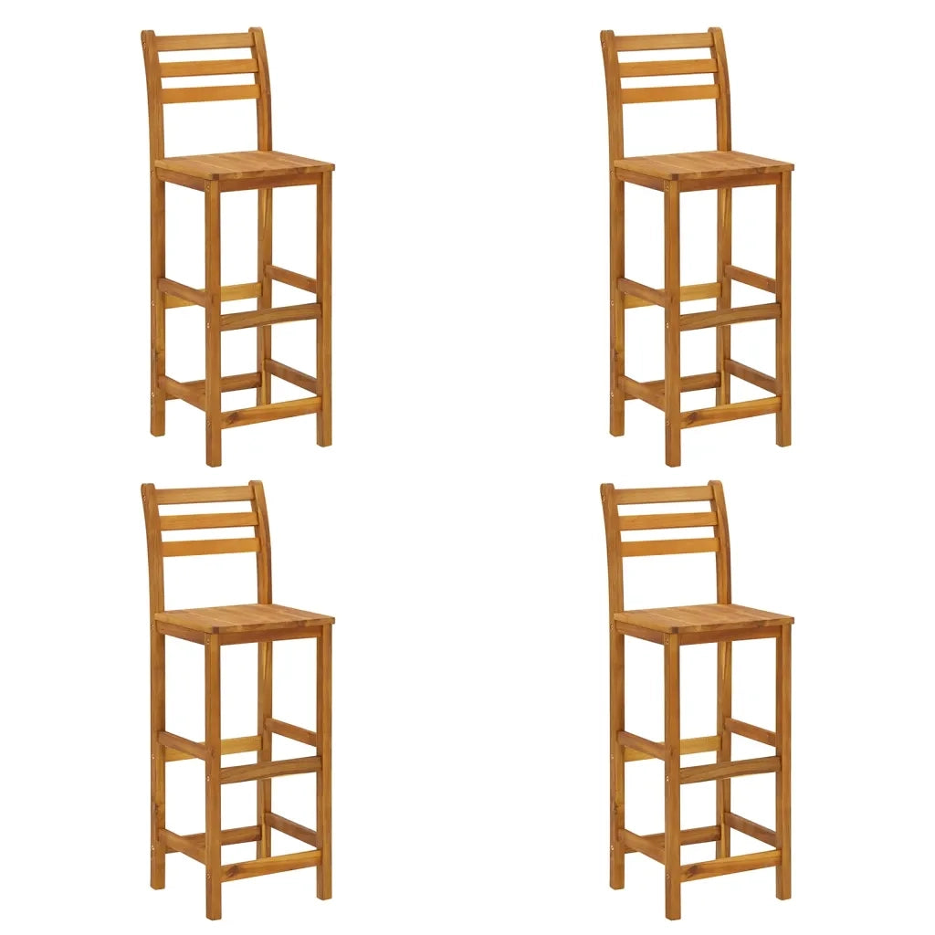 Set da Bar per Giardino 5 pz in Legno Massello di Acacia 3115999