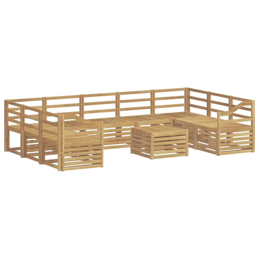 Set di divani da esterno 10 pcs Bianco 59 x 59 x 37 cm 3392559