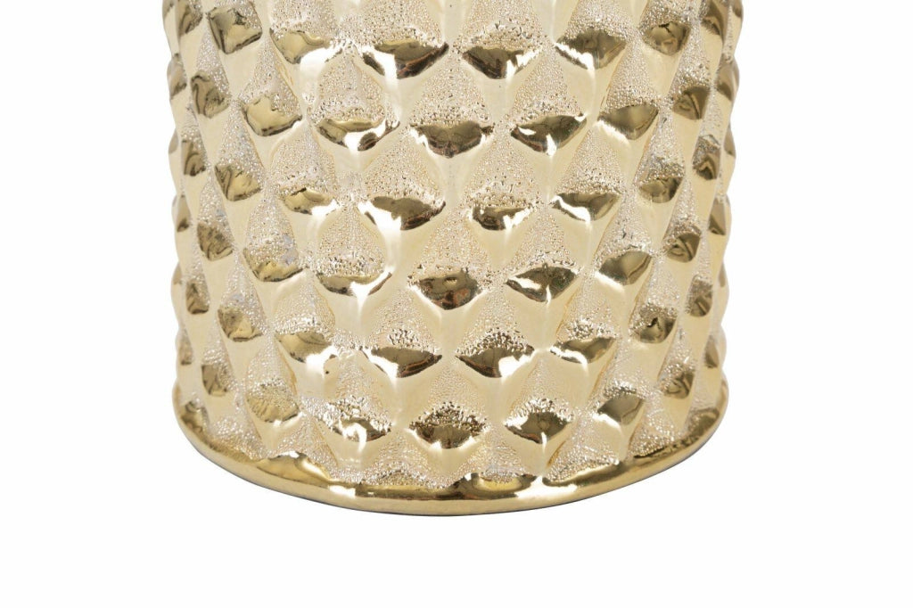 Lampada da tavolo Supreme, Luce da scrivania, Luminaria da ufficio, Lampada da lavoro, Bianco e Oro, 30x30 h48 cm