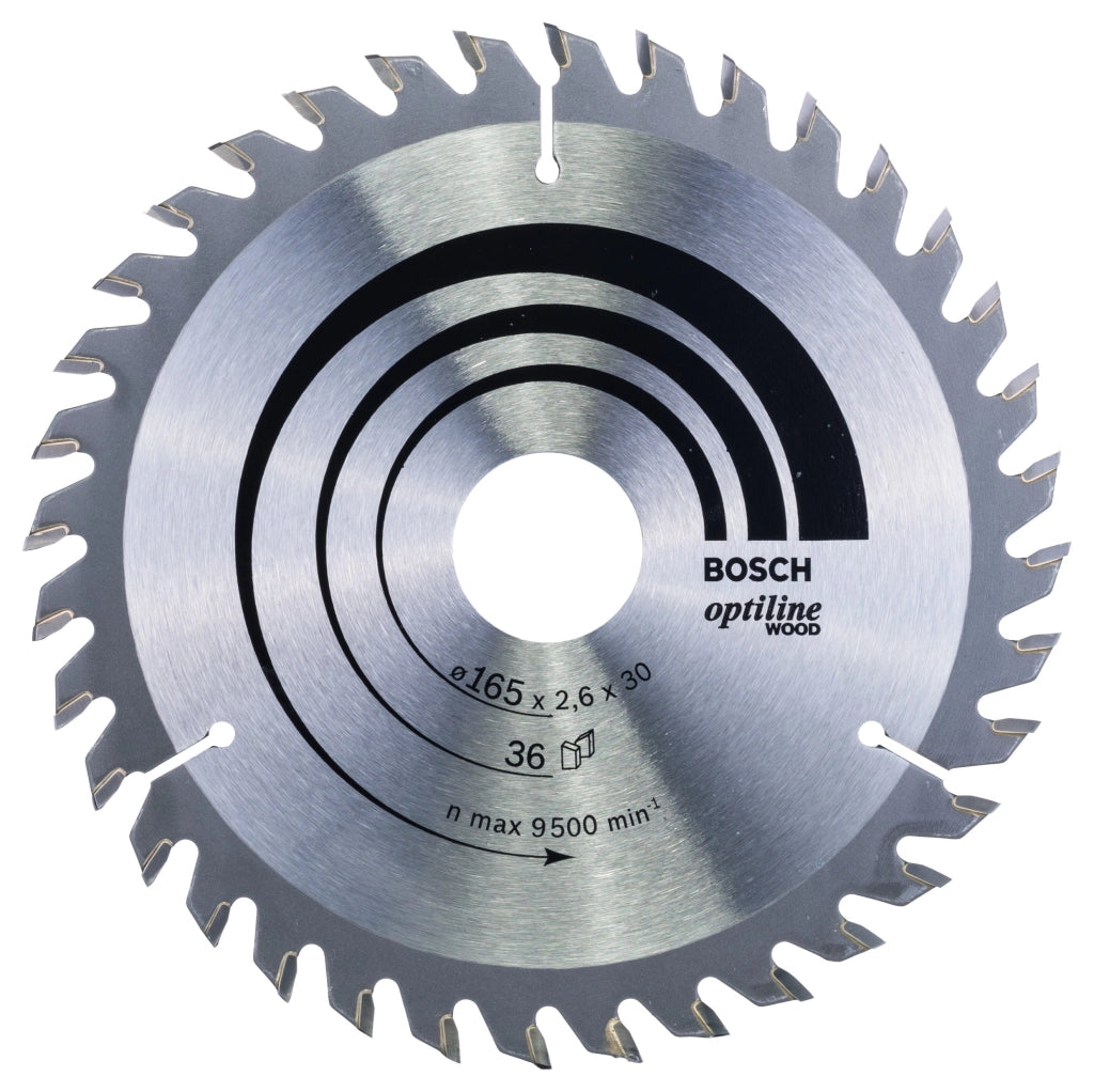 2608640603 - Lama per sega circolare Optiline Wood 165 x 30 x 2,6 mm, 36