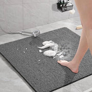 Mat di massaggio con luffa in PVC - Antiscivolo con fori di drenaggio - Comfortevole - 60 x 60 cm - Rapido assorbimento