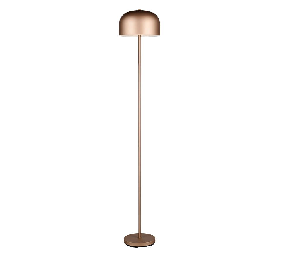 Piantana LED ricaricabile, metallo, caffè, H 147 cm, Jeff