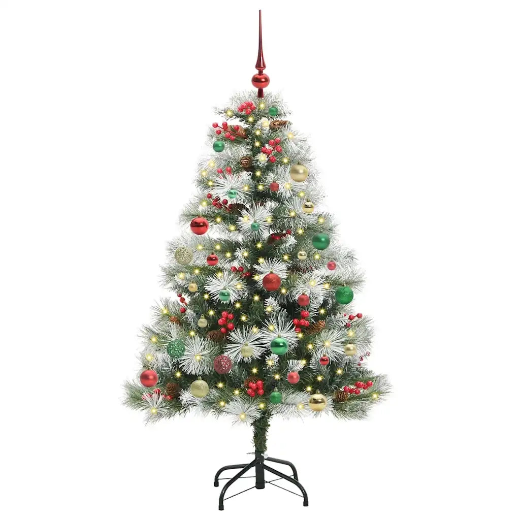 Albero di Natale artificiale Verde e bianco 150 cm
