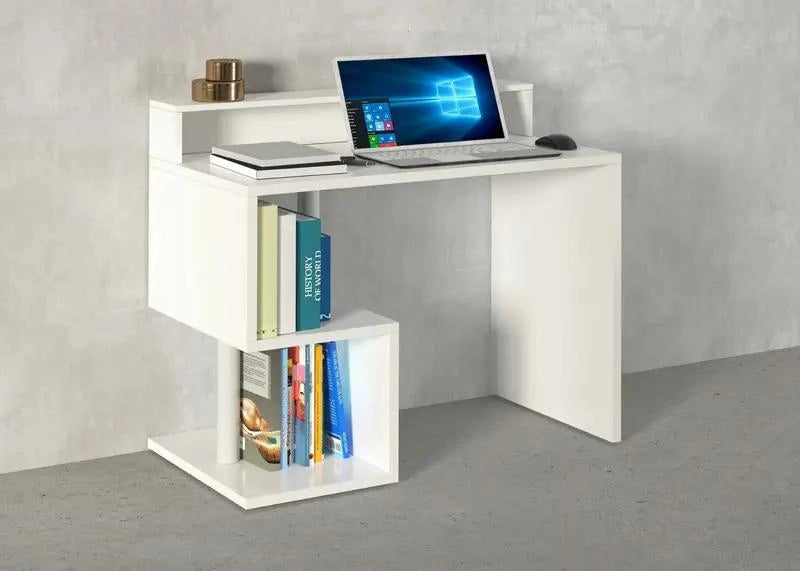 Scrivania Compatta Esse 2 Plus con Gamba a ''S'' - Varie Colorazioni Disponibili