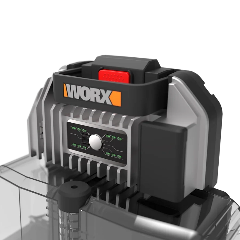Soffiatore a Batteria WG572E 80V Brushless LeafJet Zaino con 4 Batterie 4Ah per Pulizia Professionale - WORX