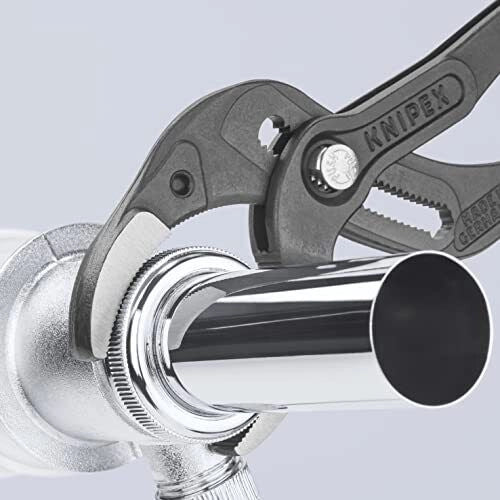 KNIPEX 81 01 250 Pinza per sifone e connettore Regolabile 25 posizioni Fino a 80 mm Impugnatura antiscivolo colore Nero