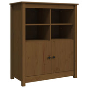 Buffet credenza cassettiera armadio mobile contenitore organizer per cucina soggiorno salotto 83 x 41,5 x 100 cm legno massello di pino marrone 02_0035766