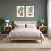 Mobiletto da comodino a parete ZAANDAM 2 pz Rovere Sonoma 8007474