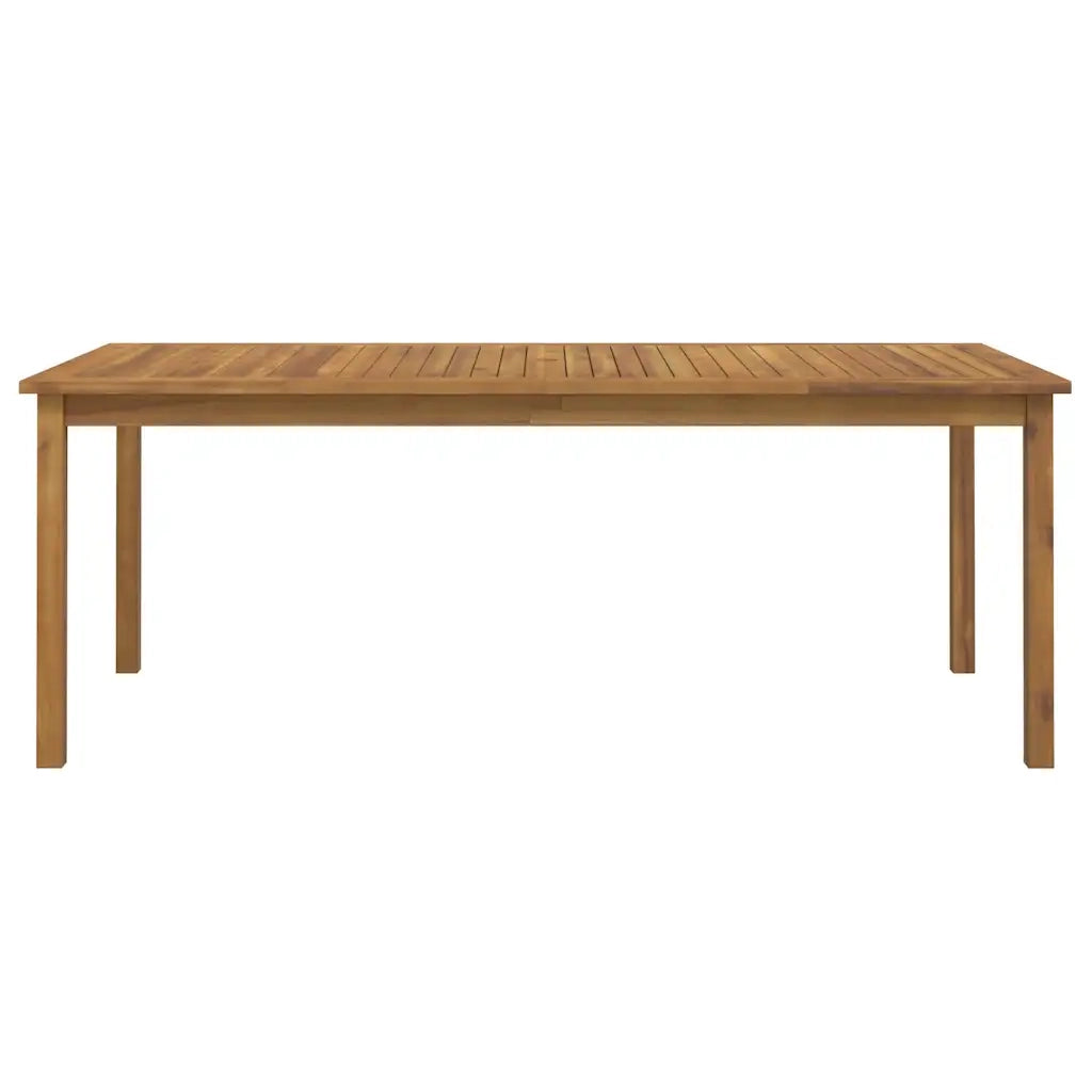 Set da Pranzo da Giardino 9 pz Legno Massello di Acacia