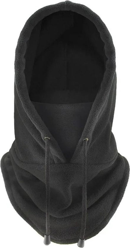 Balaclava invernale copricapo completo per testa e collo - Maschera antivento - Copricapo caldo per uomo e donna - Fleece calda cuffia - Copricapo esterno per sport - Copricapo invernale per testa e collo (54x33,5 cm) - Nero - 54*33,5cm
