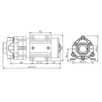 Pompa booster 500 GPD (1900l/giorno) 100W Pompa di spinta per sistemi a osmosi inversa