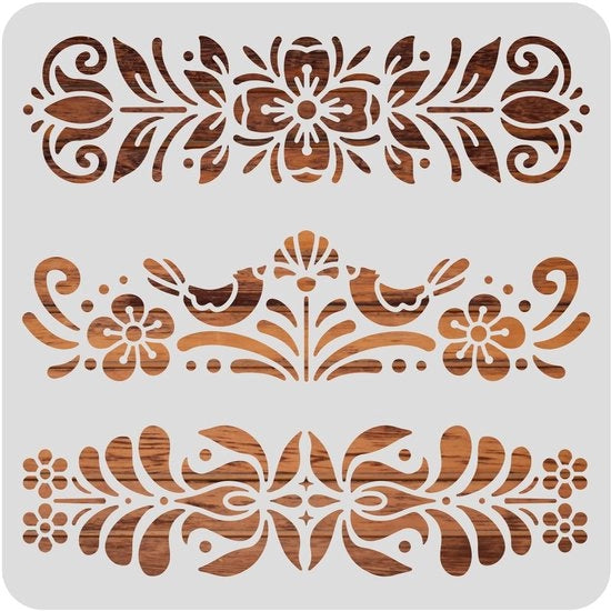 Schede per Schildere per Murale - Schede per Decorare con Fiori - Schede per Schede per Schede per Adulti - Schede per Murale - Materiale PET, Sostenibile, Flessibile - Schede per Schildere