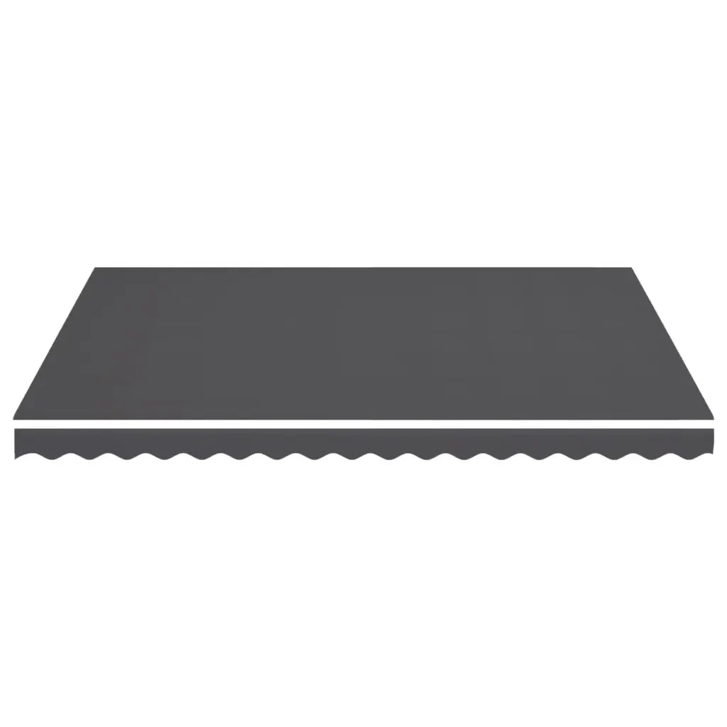 Tessuto di Ricambio per Tenda da Sole Antracite 450x350 cm Poliestere 311950