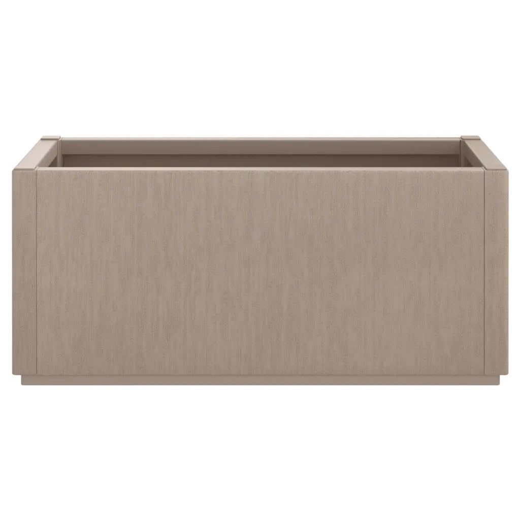 Fioriera | Cassetta per fiori | Vaso da Giardino Marrone Chiaro 80x36x35 cm in PP