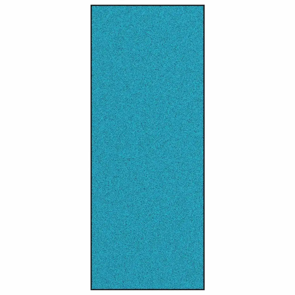Tappetino Ciano e Nero 120 x 300 cm 100% Poliammide 4100750