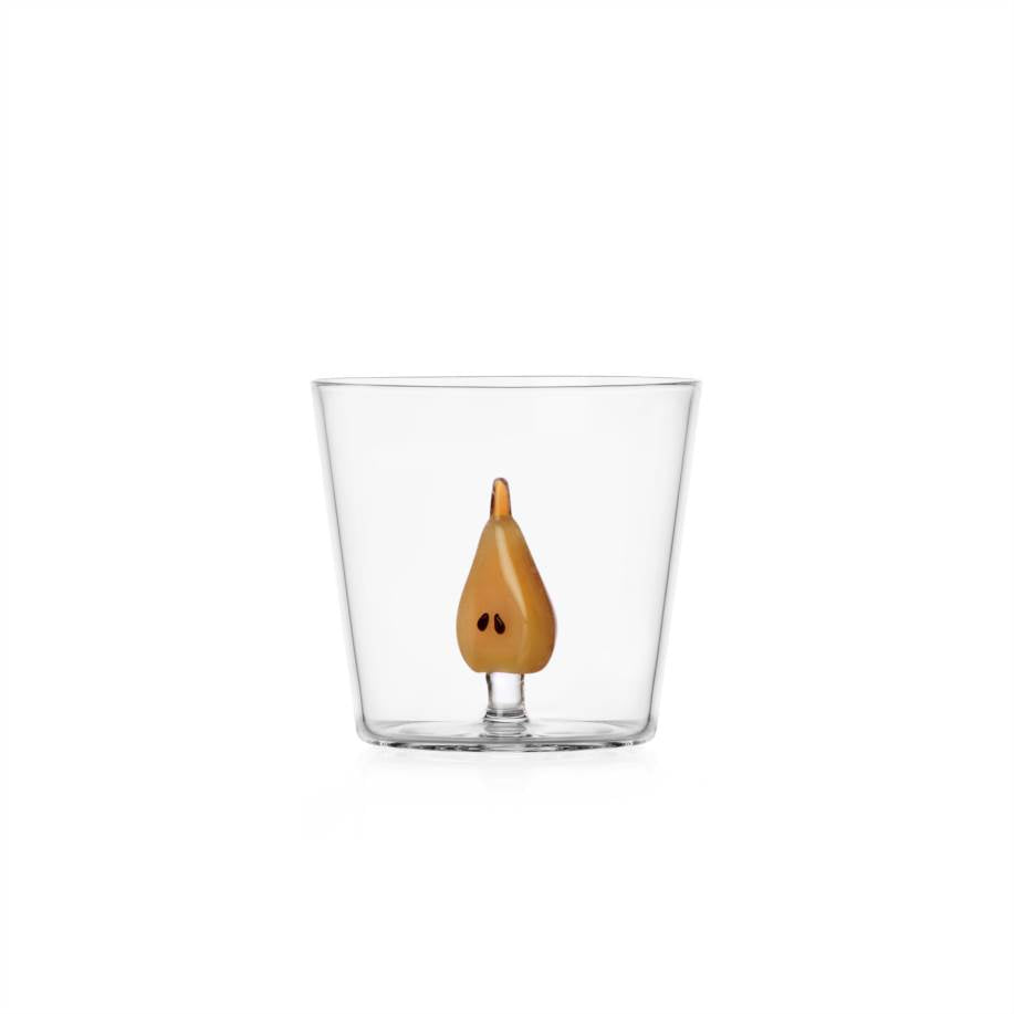 Bicchiere Fruits e  flowers tumbler mezza pera 2 pezzi  ichendorf