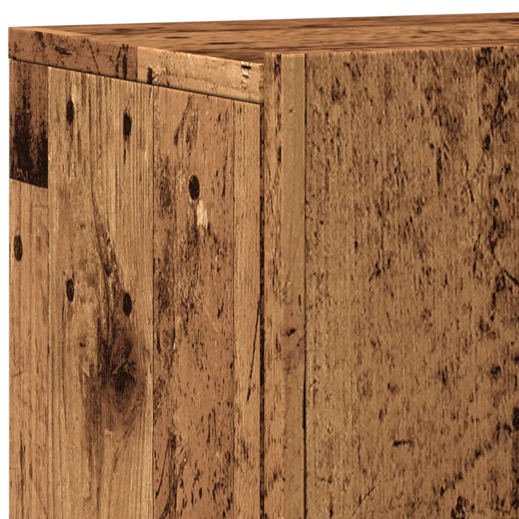 Mobile TV a Parete Legno Antico 80x30x41 cm 857666