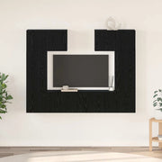 Set mobile TV 6 pcs Rovere Nero Legno multistrato