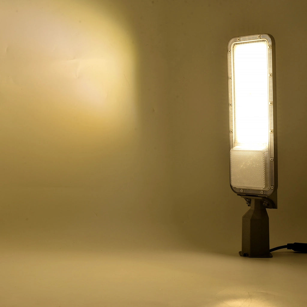 LAMPIONE STRADALE LED 100W GRIGIO LUCE NATURALE 4000K° - ILLUMINAZIONE PER ESTERNI IP65