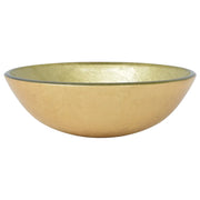 Lavandino in Vetro Temperato 42 cm Dorato CFW4028513