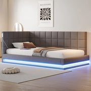 Letto divano multifunzione in lino 90x200 cm
