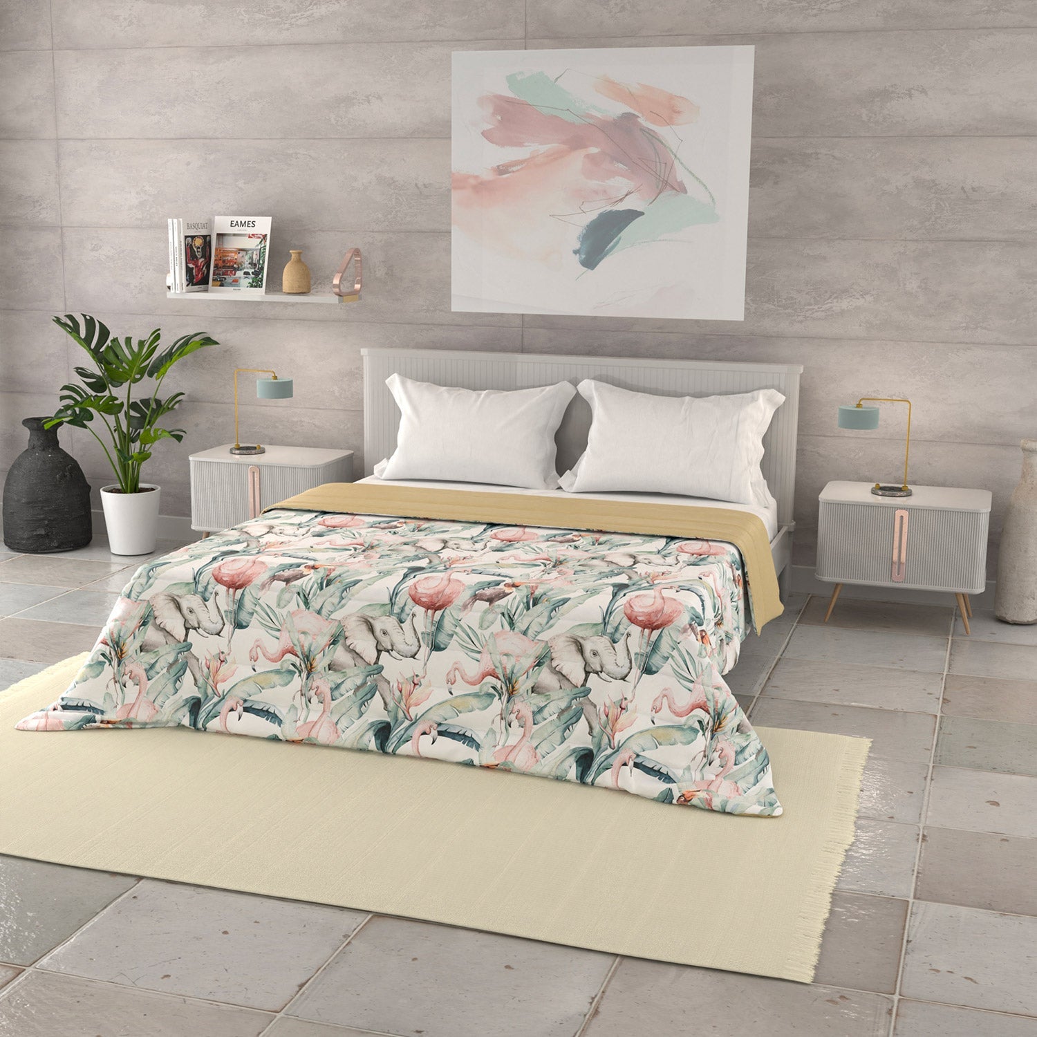 Trapuntino Singolo 100gr con Stampa in Microfibra Denny