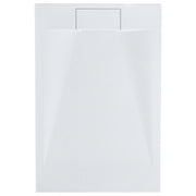 Piatto doccia con scarico bianco SMC 80 x 120 x 3 cm effetto pietra naturale minimalista