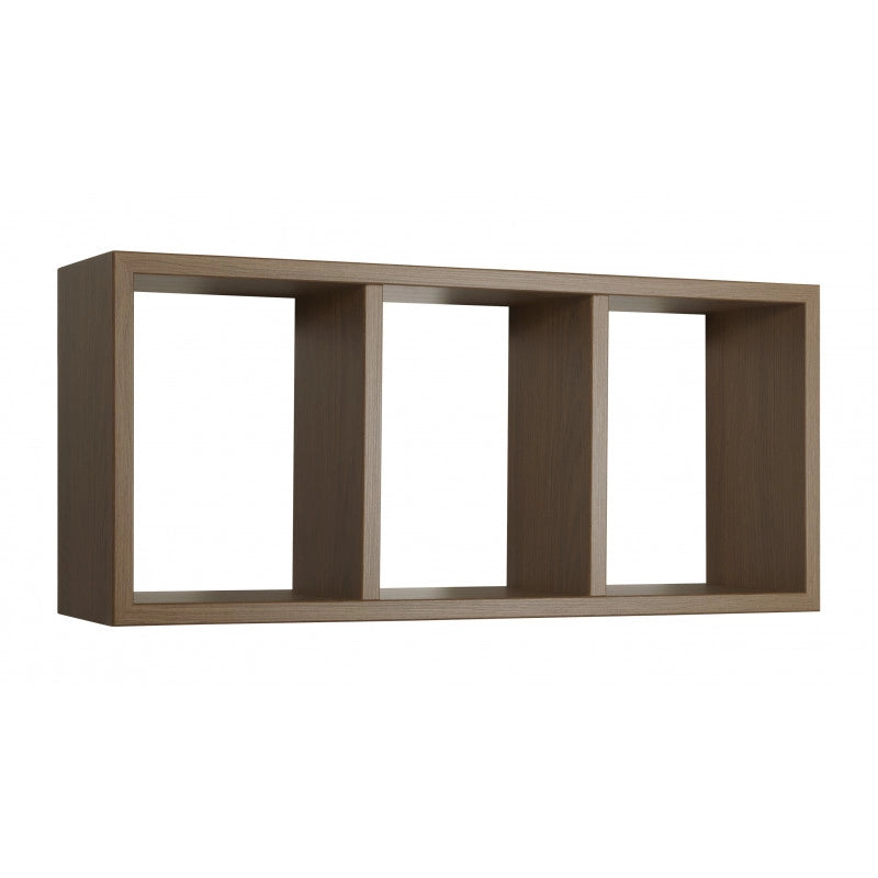 Mensola da Muro, Libreria Sospesa, Libreria da Parete, Scaffale da Parete, Rovere Tabacco, 70x30 p15,5 cm - Tristano