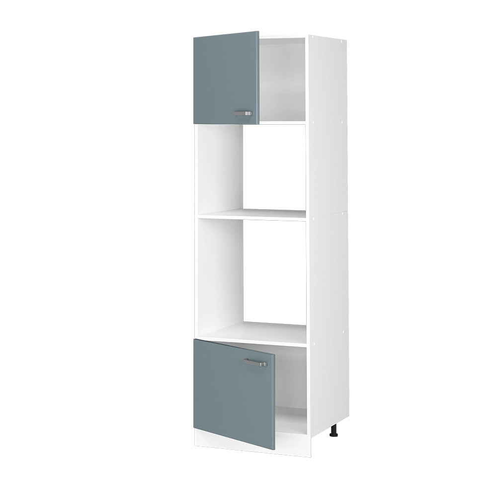 Vicco Dispensa universale Grigio-blu 60 cm con ripiani e ante a giorno