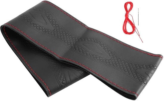 Guida auto 15 Pollici - Pelle Premium - Antiscivolo - Universale - Sicurezza Elevata - Progettazione Ergonomica - Guida auto con Supporto