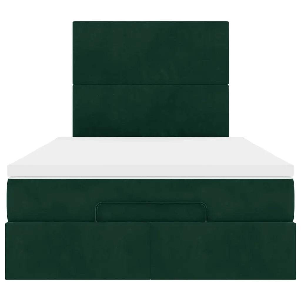 Struttura Letto Pouf con Materassi 120x200 cm Velluto 3314243