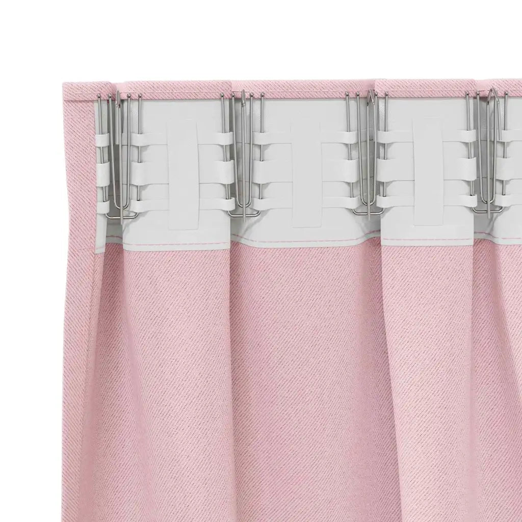 Tende Blackout con Anelli 2 pcs Rosa baby 245 x 140 cm 4107521