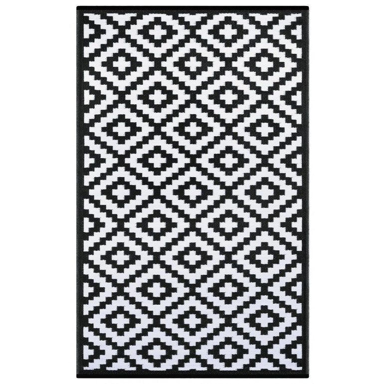 Tappeto da interno/esterno in plastica reversibile "Casablanca"