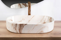 Lavabo Da Appoggio Rea Nadia 60 Marrone