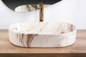 Lavabo Da Appoggio Rea Nadia 60 Marrone