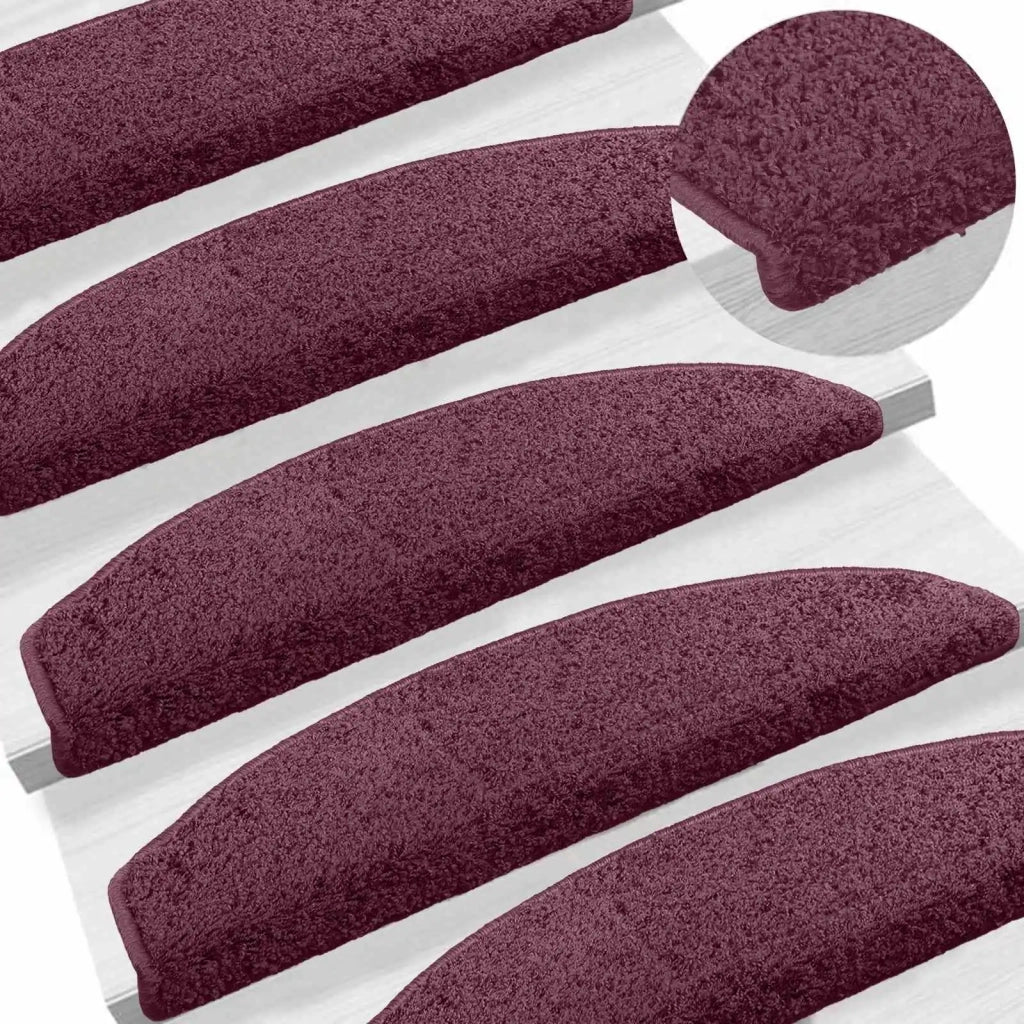 Tappetini per scale autoadesivi 15 pcs Viola scuro
