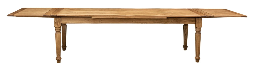 Biscottini Tavolo Country allungabile legno massello di tiglio finitura naturale. Made in Italy