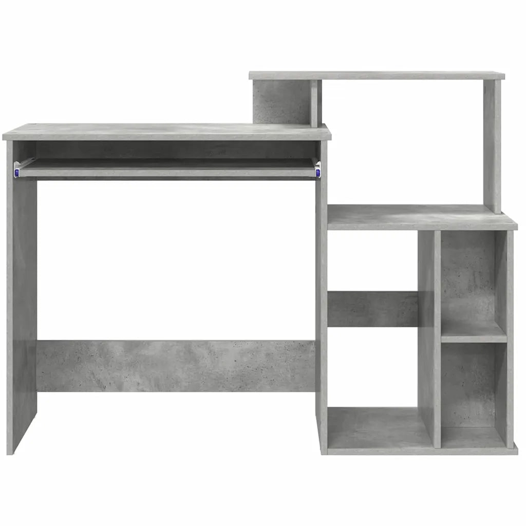 Scrivania Grigio cemento 120,5 x 44 x 88,5 cm Legno multistrato 869477