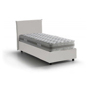 Tashkent, Letto Singolo Materasso Incluso Made in Italy, Bianco