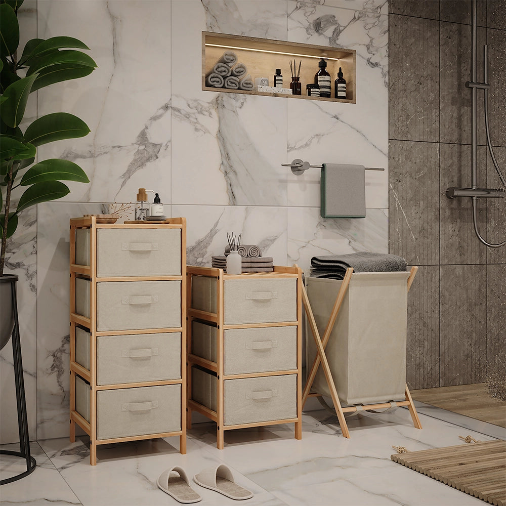 Vicco Set di mobili da bagno Beige 3 parti