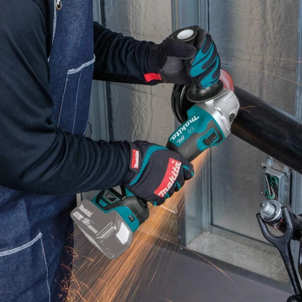 SMERIGLIATRICE ANGOLARE BRUSHLESS A BATTERIA 'DGA513RTJ' MAKITA 18V 5,0Ah - MAKITA