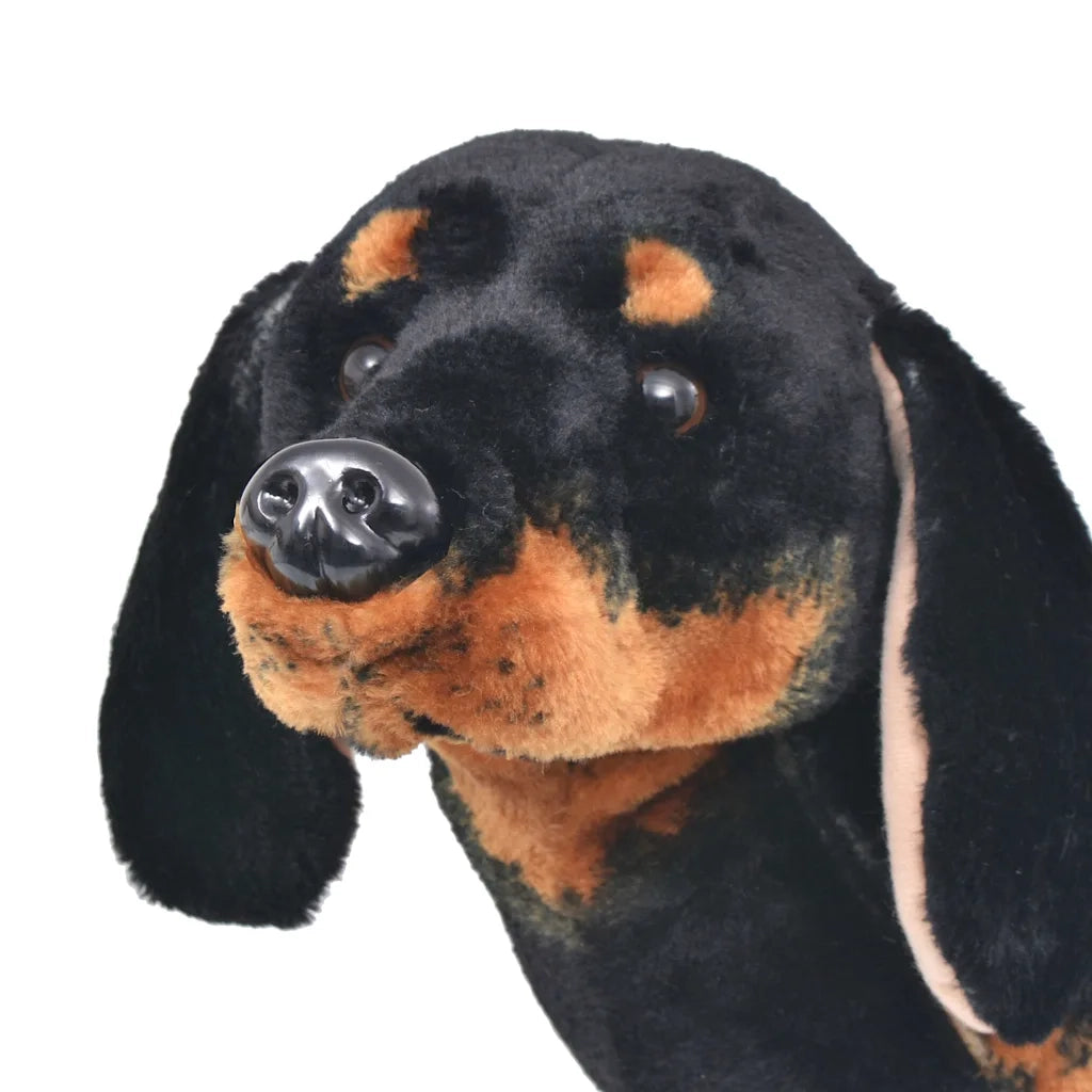 Cane Bassotto in Peluche in Piedi Nero XXL 91333