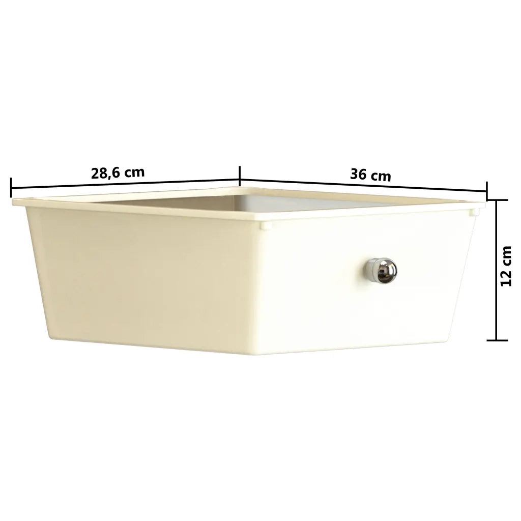 Carrello Portaoggetti XXL con 15 Cassetti Bianco in Plastica 320408