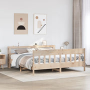 Letto senza Materasso 200x200 cm in Legno Massello di Pino 3306252