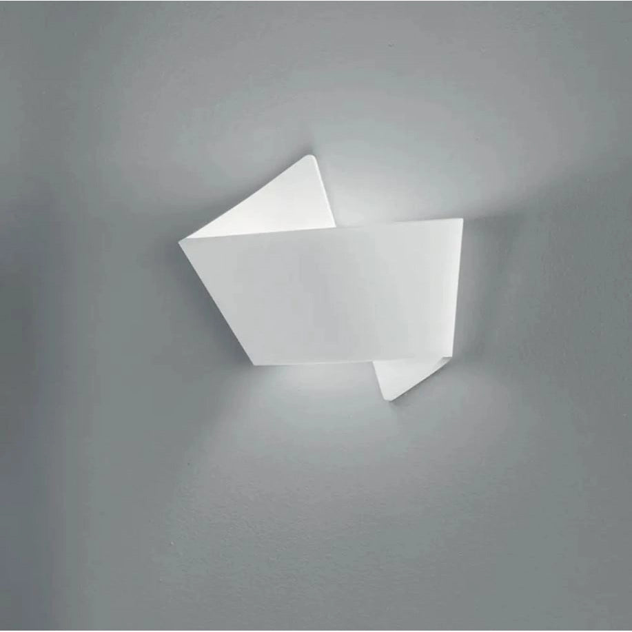 APPLIQUE ORIGAMI 1XE27 30,5XH31CM IN GESSO.